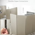 thumbnail image 2 of VIVO Beige 72 x 66 inch Privacy Panel Office Partition, Cubicle Room Divider, 2 of 8