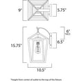 thumbnail image 3 of 3175CLBK Maxim Lighting Artisan - One Light Outdoor Wall Mount, 3 of 6