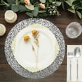 thumbnail image 4 of BalsaCircle Silver 10 Metallic 13 in Round Polyester Mesh Sequins Table Placemats Party Event Tableware Supplies, 4 of 8