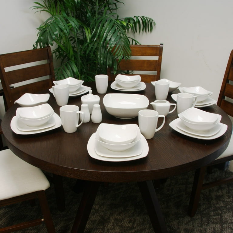 Gibson Zen Buffet ware 39 Piece Dinnerware Set