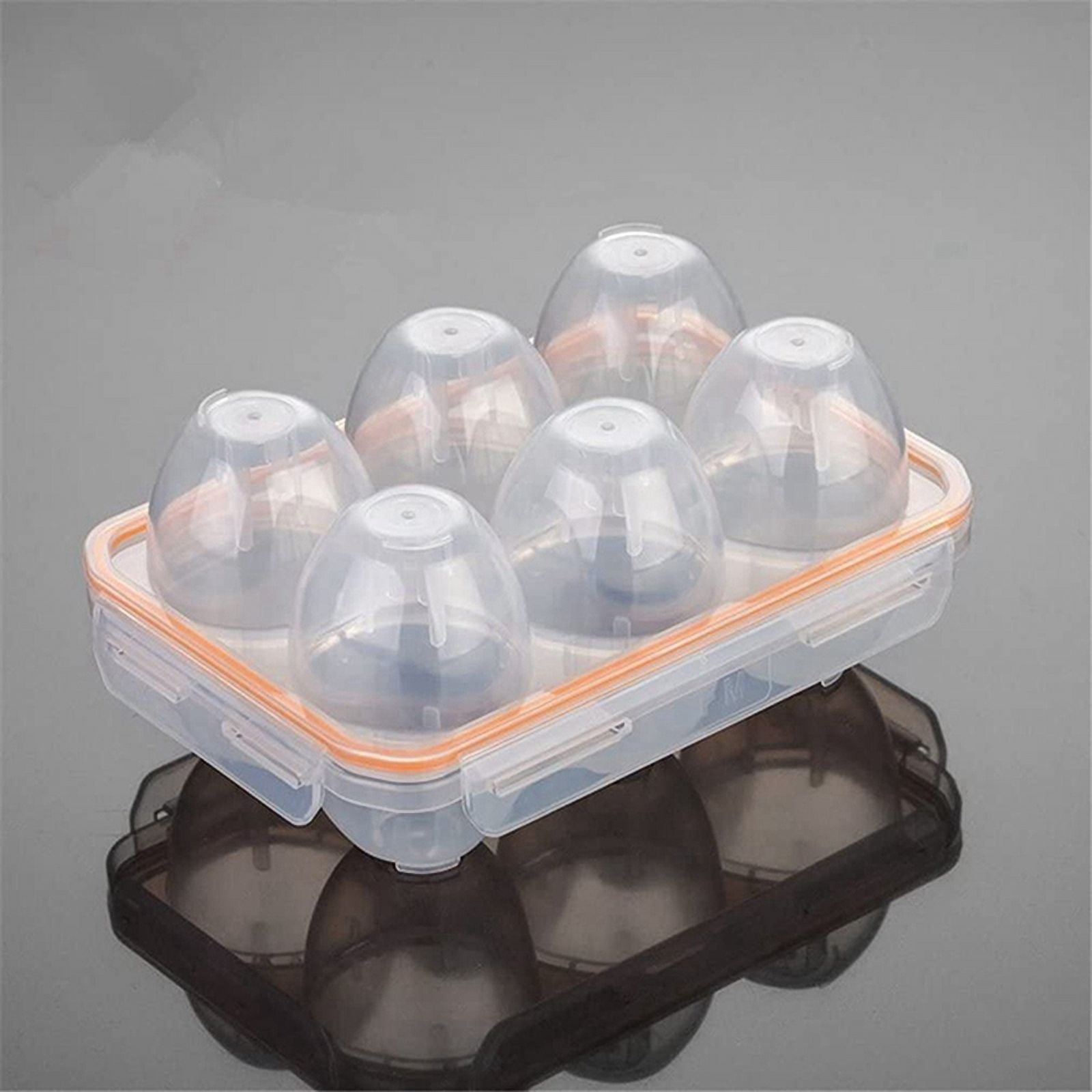 3X Portable Camping Shockproof and Leakproof 6 Eggs Carrier Container Case Eggs Carrier Holder Egg Storage Box Case