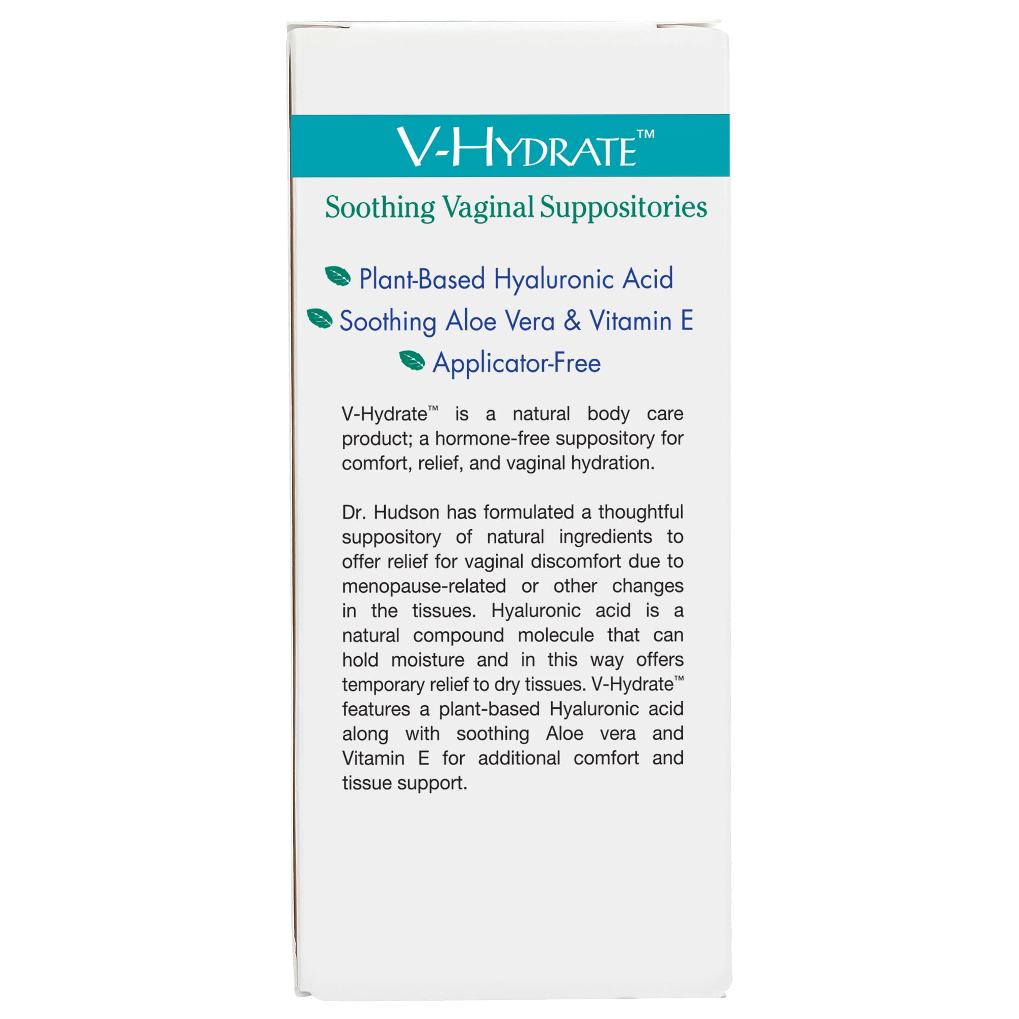 Vitanica V-Hydrate, 24 suppositories- Pro Logo