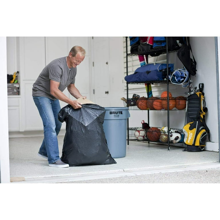 Trash Bags - 30 Gallon - Drawstring - Trash Bag - Black (Case Qty: 192 –  Pans Pro