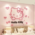 thumbnail image 2 of Cute Sanrio Hello Kitty 3D Stereo Wall Stickers Cartoon Bedroom Decoration Stickers Gift, 2 of 11