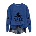thumbnail image 4 of Neewe Women's Halloween Witches Printed Casual Crew Neck Sweatshirt Loose Soft Long Sleeve Pullover Tops, 4 of 4