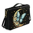 thumbnail image 2 of FOR U DESIGNS Moon Butterfly Floral Bible Case Bag Aesthetic Bible Bags for Women Tote with Adjustable Strap Bible Book Carrying Case Size M PU Leather Bible Book Carrying Bag Tote Bag, 2 of 7