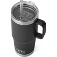 thumbnail image 1 of YETI Rambler 25 oz Straw Mug, Vacuum Insulated, Stainless Steel, Black, 1 of 8