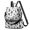 Halloween Pumpkin Coffin White Pattern, variant on Halloween Pumpkin Coffin White Pattern Fashion Backpack, Convertible Shoulder Bag with Side Bottle Pockets & Convertible Strap, Large Capacity Gifts for Work Travel Shopping