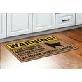 thumbnail image 3 of ThisWear Funny Pet Gifts Warning Golden Retriever Doormat 24 Hour Home Security Dog Decor Doormat Multicolor, 3 of 3