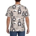 thumbnail image 2 of Rocae Cartoon Bear Brown for Men's Moisture-Wicking Crew Tee - T-Shirt for Sports, Outdoor Activities, and Casual WearSmall, 2 of 9