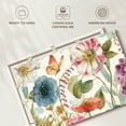 thumbnail image 6 of Elephant Stock Rainbow Seeds Flowers On Wood Wall Art - Horizontal Canvas Wall Art - Living Room Wall Decor - Floral And Botanical Canvas - Blue And Green Decor By Lisa Audit - 45" x 30", 6 of 8