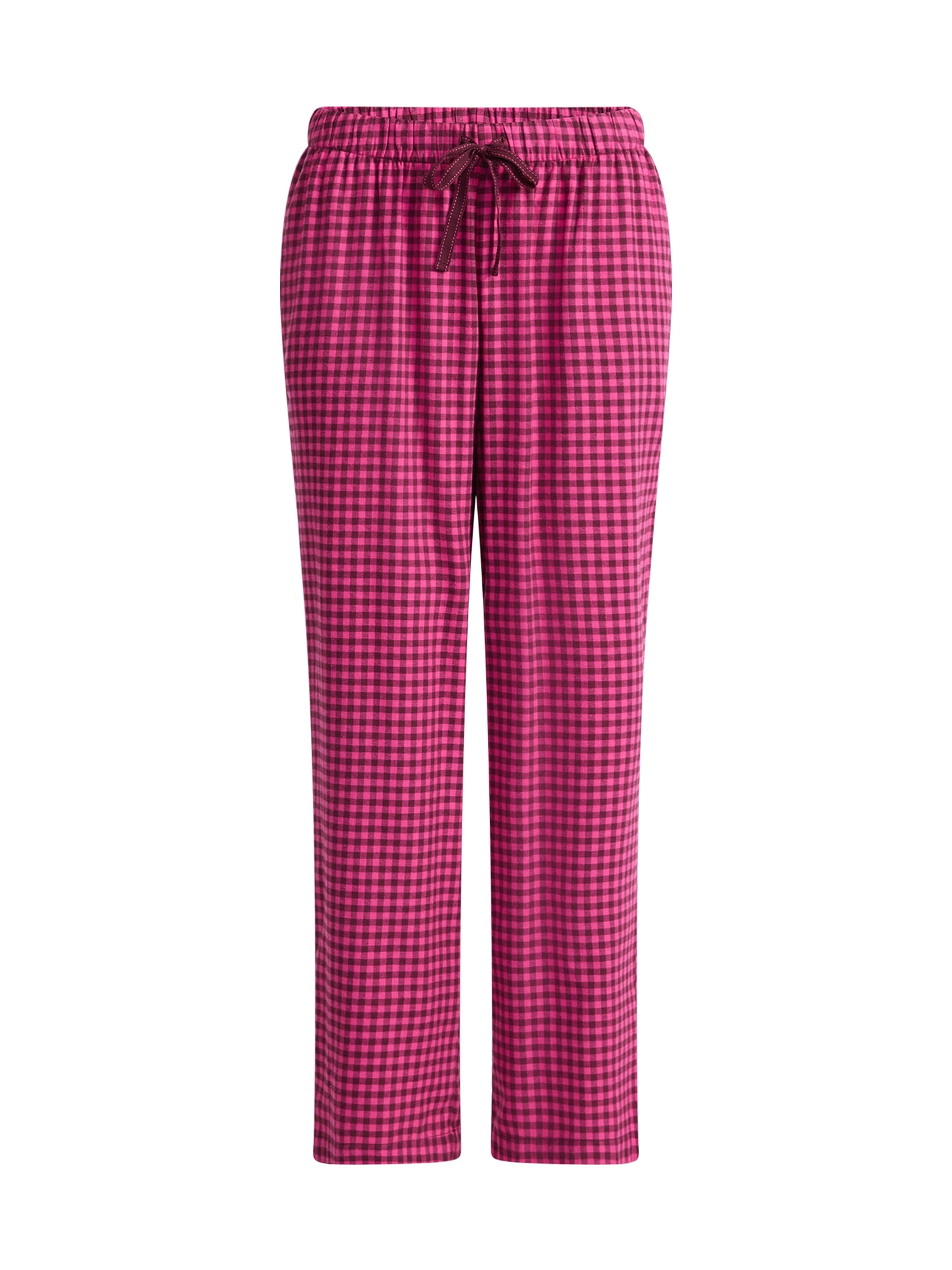 Joyspun Women's Flannel Sleep Pants, 30'' Inseam, Sizes XS-3X