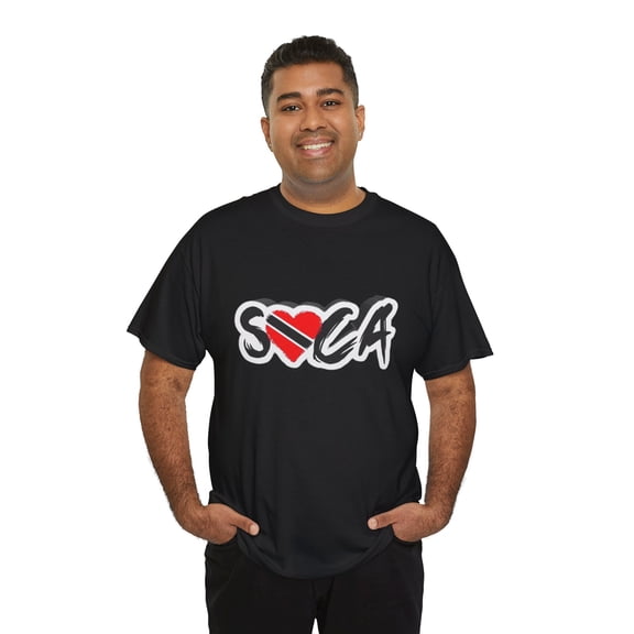 I Love Soca Trinidad Style Unisex Heavy Cotton Tee