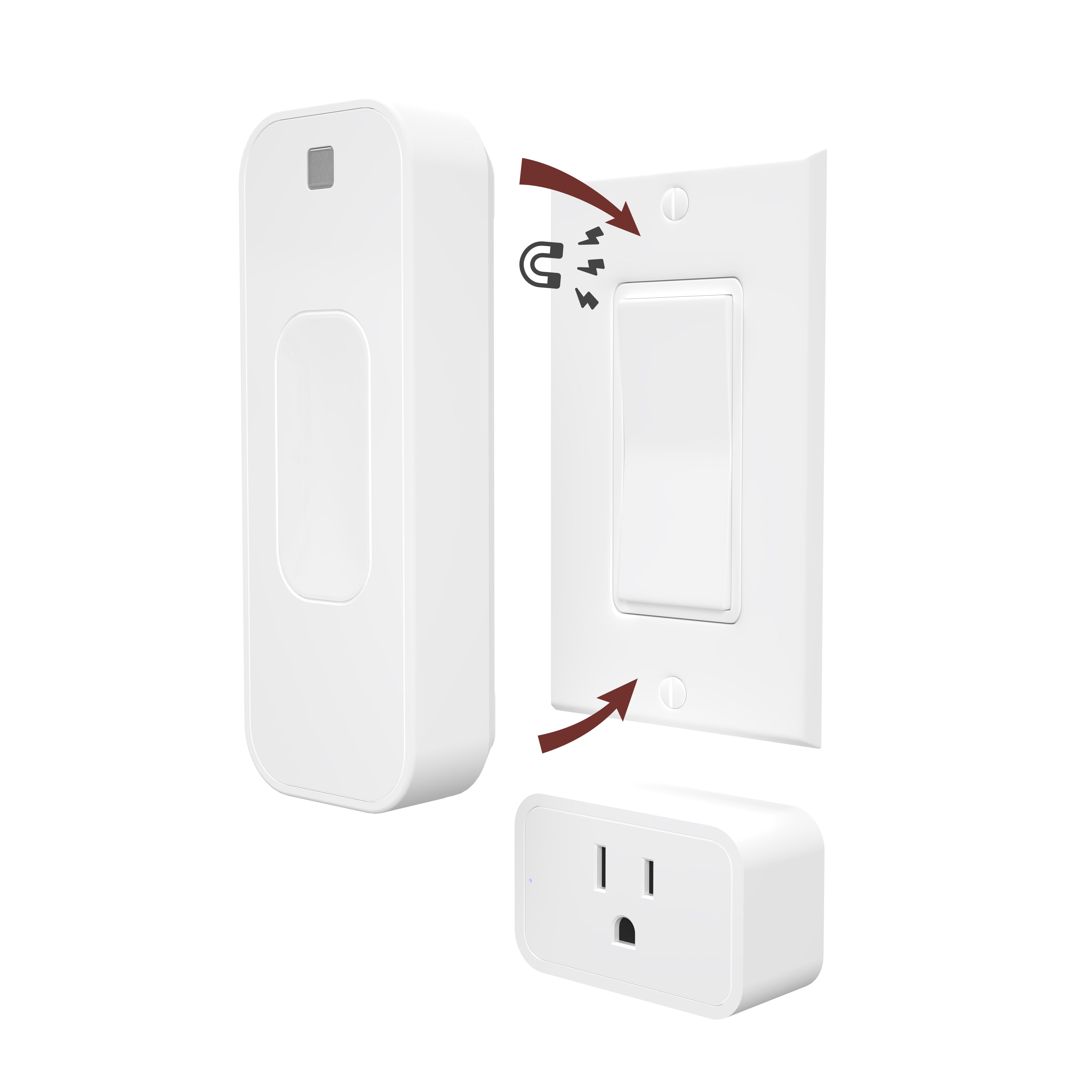 TrimUI Smart Pro - ホワイト UltraPro 700 Series Z-Wave In-Wall Smart Light Switch with