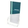 deflecto Foldem-Up 6-Pocket Literature Holder, Leaflet, 4 3/8 x 2 1/8 x 7 1/4, Clear -DEF51601