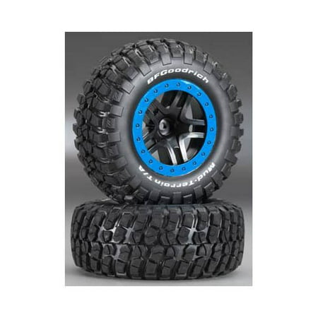 Traxxas SCT Split Spoke Wheel-Mounted Mud-Terrain Tires 5883A, Slash 4x4 (Best Tires For Slash 4x4)