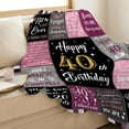 thumbnail image 3 of 50th Birthday Gifts for Women, Wife Birthday Gifts for 50 Year Old Blanket, 1974 Birthday Gifts for 50th Throw Blanket, 50"x60" Happy 50th Birthday Blanket for Grandma Mom Friend Sister, 3 of 5