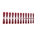 thumbnail image 1 of Seitruly 24 piezas Extra largas Prensa en uñas Artificial DIY Sólido Duradero Francés Elegante Uñas acrílicas para salones de manicura Arte Cubierta Juegos de manicura 1vino tinto Seitruly CE011405-01, 1 of 6
