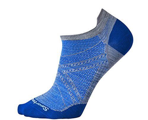 SmartWool Mens PhD Run Ultra Light Micro Socks Blue Grey Sports 