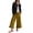Army Green, variant on Women Ruffle Hem Wide Leg Jeans Mid Rise Cropped Denim Pants with Pockets M