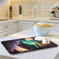 thumbnail image 6 of Coolnut Galaxy Wolf Dish Drying Mat for Kitchen Counter, Ultra Absorbent Reversible Microfiber Dishes Drying Rack Pad Heat-resistant Mats 18x24in Home Decor, 6 of 7