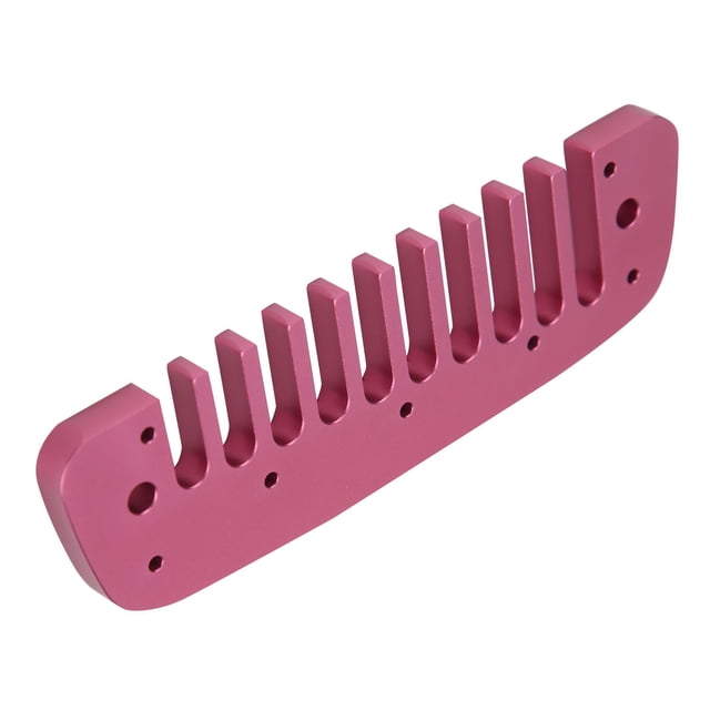 10 Hole Aluminum Alloy Harmonica Part Comb Harmonica Part Alloy Comb Harmonica Part For Beginner Musical Instrument Accessory With Glossy Appearance