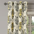 thumbnail image 3 of Ambesonne Grommet Curtain, , 50"x72", Cream Mustard Dark Grey, 3 of 5