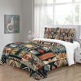 thumbnail image 2 of YJHDM 3D Bohemian Bedding Set Geometric Down Duvet Cover Pillowcase 2/3pcs for King Queen Bedding, 2 of 9