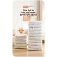 thumbnail image 3 of No Vacuum Closet Storage Bags, Transparent Large Capacity Foldable Zip Seal Space Saving Organizer, Storage Pouches for Clothes Bedding Blankets, L, 3 of 10