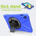 thumbnail image 4 of KOMI Shield Series Samsung Tab 10.1 Case SM-T510/T515 Samsung Galaxy Tab A 10.1 Case 2019 Shockproof Rugged Cover 360 Kickstand, Hand Strap & Shoulder Strap for Galaxy Tab A 10.1 Inch - Blue, 4 of 9