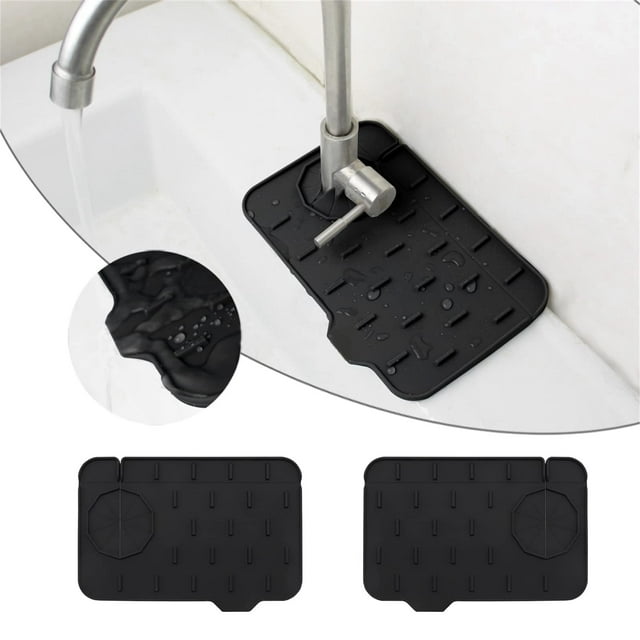 Boreal Craft Double Available Kitchen Bathroom Faucet Proof Silicone Drain Pad Water Retaining Pad Rollup Dish Rack over The Dishrack in The Small Metal Kitchen Dish Rack Dish Drainer Small Stainless