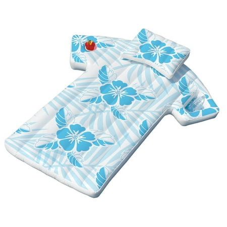 - Swimline 90604 Inflatable Fun Swimming Pool Hawaiian Cabana Shirt Float Lounger