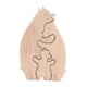 thumbnail image 1 of Adornos de animales de madera Abrazo Amor Estatuas y esculturas de madera Figura de animal de madera Estilo A, 1 of 9