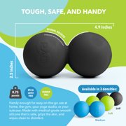 RAD Stiff Massage Peanut – High Density Yoga Deep Tissue Roller Myofascial Release for back, neck, feet, psoas, spine, suboccipital