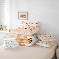 thumbnail image 6 of jejeloiu Kawaii Corgi 7-Piece Twin Bedding Sets,Pet Puppy Dogs Bedding Comforter Set,Orange Plaid Checkered Sheet Sets For Teens,Microfiber Bedroom Decor Reversible, 6 of 8