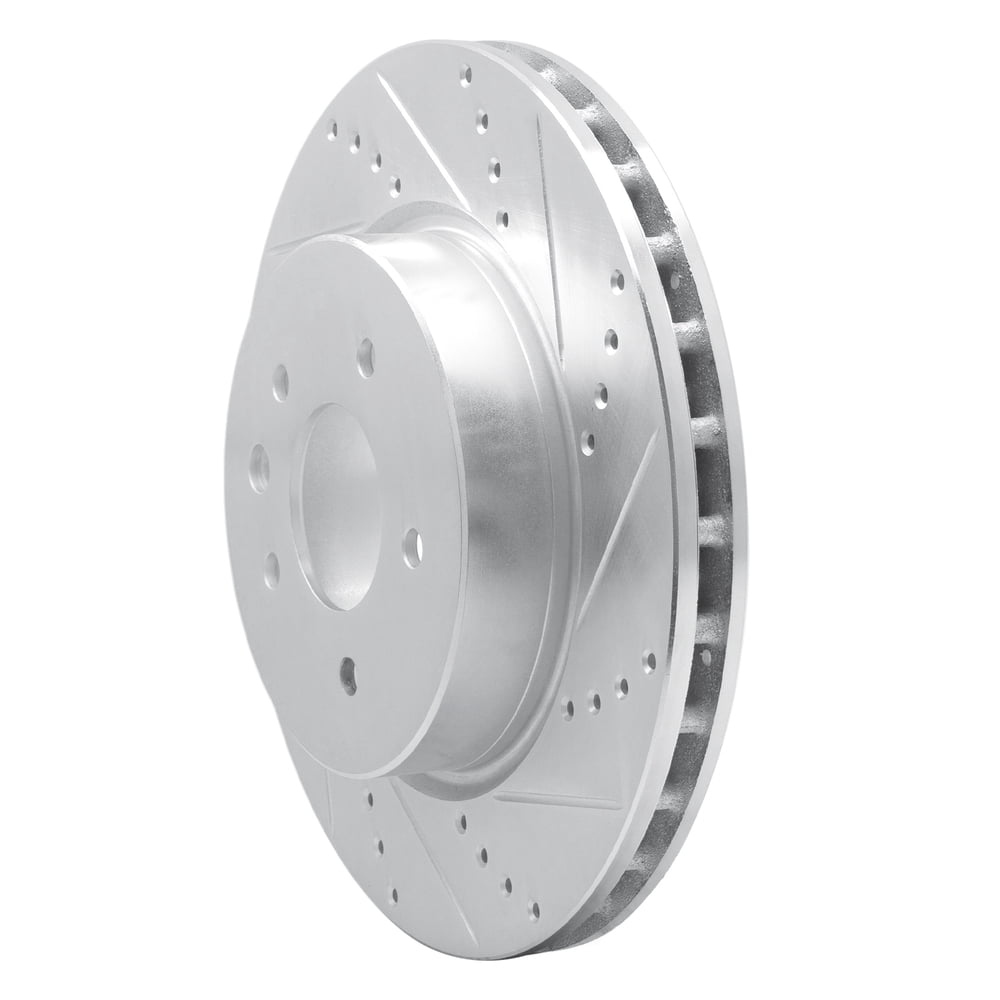 Dynamic Friction Company 631-20017R DFC Brake Rotor - Drilled And Slotted - Silver
