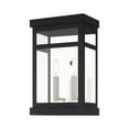 thumbnail image 2 of Livex Lighting Hopewell 2 Light Outdoor Wall Lantern in Black, 2 of 9
