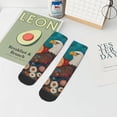 thumbnail image 5 of Salouo Sunflower Bald Eagle Pattern Unisex Middle Tube Socks,Middle-Finger Knee High Socks Over The Calf Tube Stocking Crew Stockings for Women and Men Tube Socks, 5 of 8