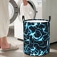 thumbnail image 5 of Fotbe Lightning Cesto de Ropa con Asas, Cesto Impermeable de Gran Capacidad, Bolsa de Lavado para Dormitorio, Cesto de Ropa con Ruedas y Asas-Medium, 5 of 6