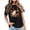 Black, variant on Halloween Shirts for Women Graphic Short Sleeve T Shirt For Everyday Wear Soft Crew Neck Tee With Playful Pattern And Black L