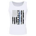 thumbnail image 2 of Caqnni Men's Graphic T-Shirts USA Flag Tank Top Shirts Sleeveless American Patriotic Crewneck Casual Regular Tee Shirts (White,XL), 2 of 4