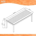 thumbnail image 6 of Amazonia Brighton 7 Pieces Eucalyptus Wood Rectangular Outdoor Dining Set, Ideal for Patio, Seating Capacity: 6, 6 of 10