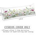 thumbnail image 3 of Floral Body Pillow Cover 20"x54" Pillow Case Wild Flower Plant Vintage Florals Herbs and Botanical Rectangle Long Pillow Cases Protector with Hidden Zipper Decorative Bedding Pillowcase for Bed,Couch, 3 of 5