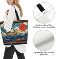 thumbnail image 3 of Fotbe Whimsical Sailboat Ocean Art Bolsa Tote Estética de Lona con Estampado para Mujer - Bolsa Reutilizable de Hombro Casual para Vacaciones, Compras, Trabajo y Gimnasio, 3 of 8