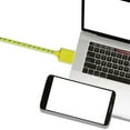 thumbnail image 1 of Cable de datos de nailon de 1 m, micro USB tipo C, cable de carga y sincronización 2 en 1, carga lenta inteligente, resistente a roturas, para teléfonos móviles, 1 of 3