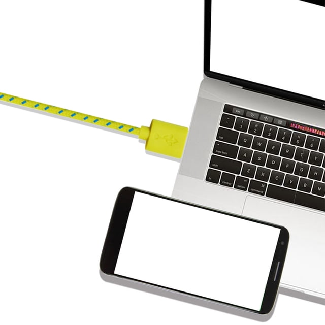 Cable de datos de nailon de 1 m, micro USB tipo C, cable de carga y sincronización 2 en 1, carga lenta inteligente, resistente a roturas, para teléfonos móviles