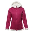 thumbnail image 1 of FashionOutfit Women's Solid Sherpa Bonded Fleece Hooded Jacket, 1 of 1