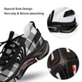 thumbnail image 7 of Plaid Pattern Black And White Plaid Walking Shoes for Men Woman Lightweight Tennis Fashion Elastic Sports Shoes Cushion Basketball Shoes, 7 of 7