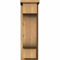 thumbnail image 2 of 8"W x 14"D x 26"H Newport Rough Sawn Corbel w/Backplate, Western Red Cedar, 2 of 9
