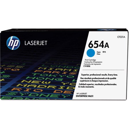 UPC: 0886112501181 | HP 654A (CF331A) Toner Cartridge  Cyan